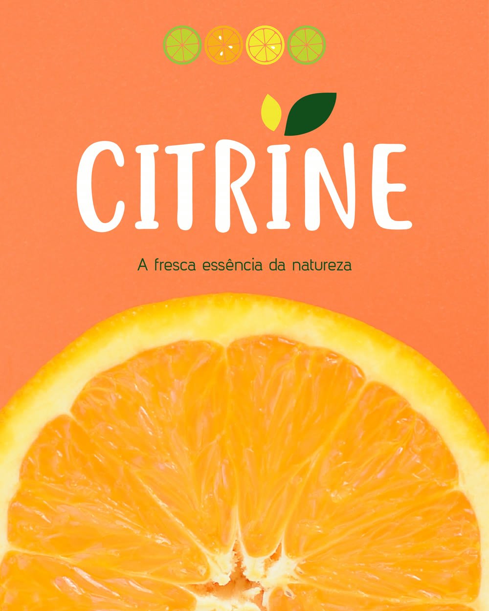Identidade e embalagem da marca Citrine