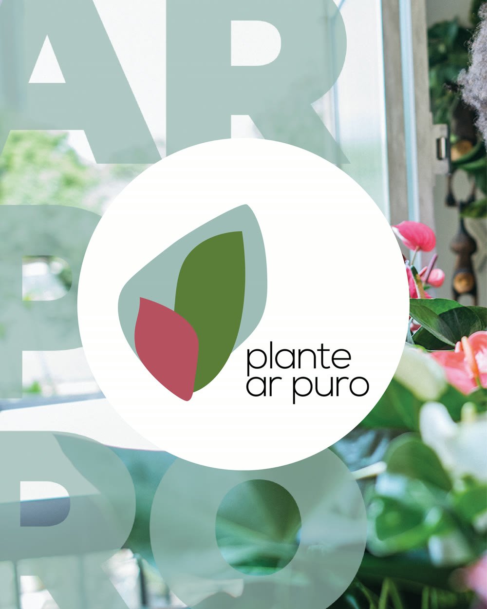Identidade da marca Plante Ar Puro